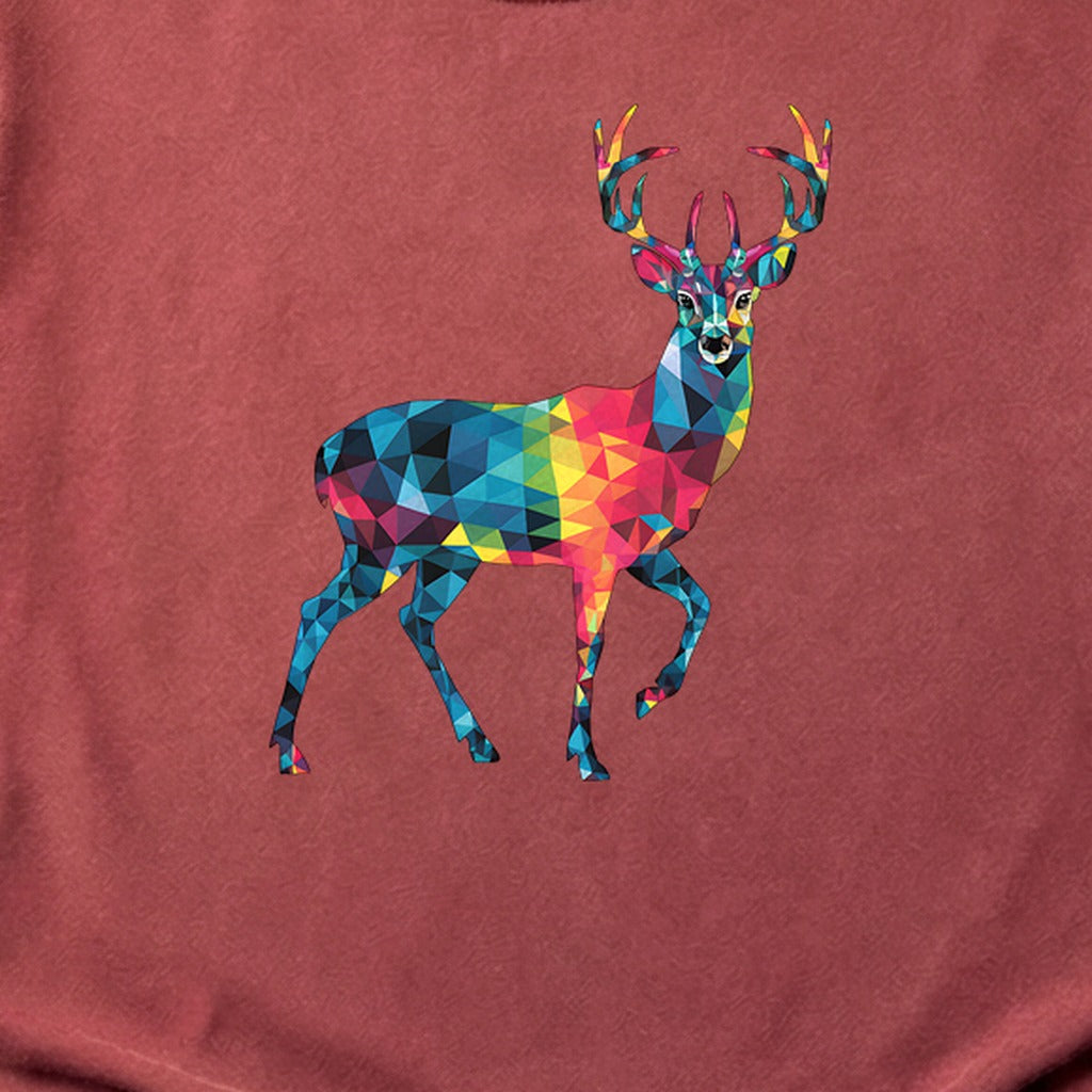 Deer Mosaic Cotton T-Shirt