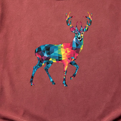 Deer Mosaic Cotton T-Shirt