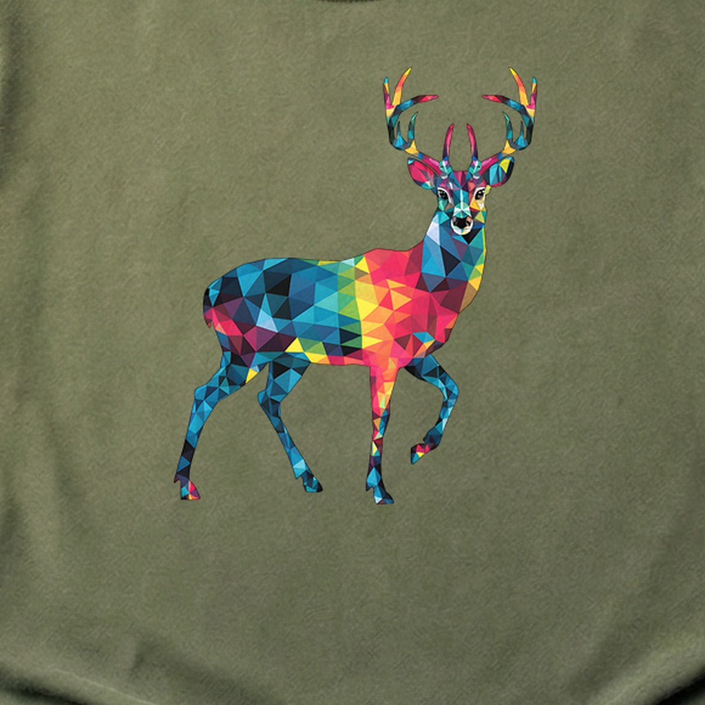 Deer Mosaic Cotton T-Shirt