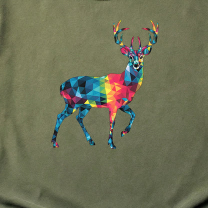 Deer Mosaic Cotton T-Shirt