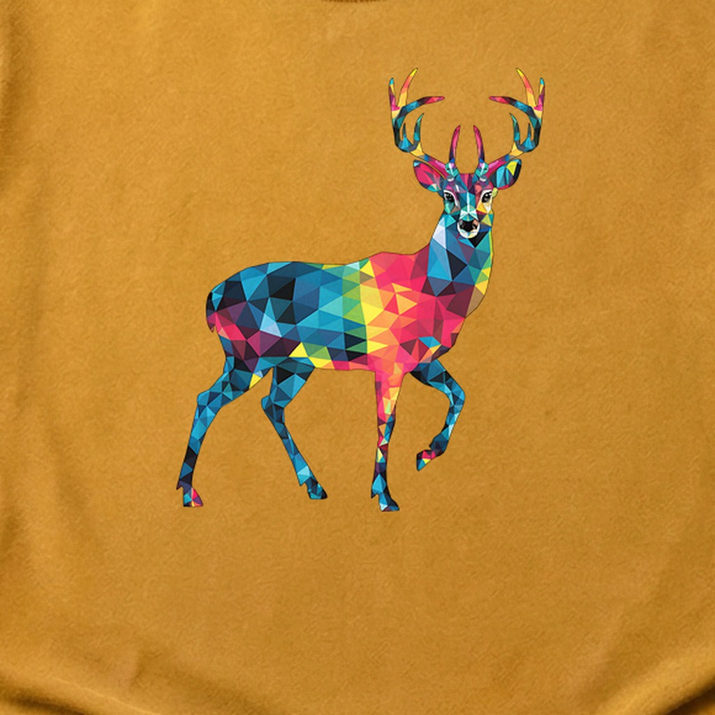 Deer Mosaic Cotton T-Shirt
