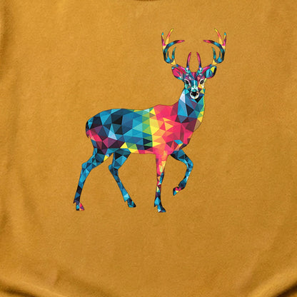 Deer Mosaic Cotton T-Shirt