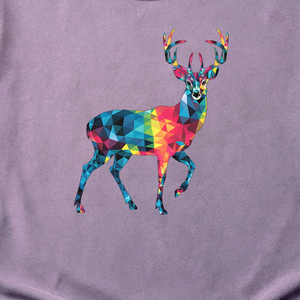 Deer Mosaic Cotton T-Shirt