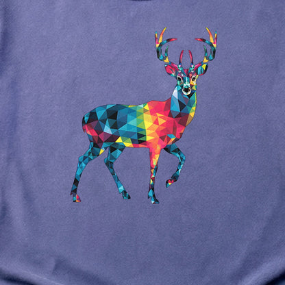 Deer Mosaic Cotton T-Shirt