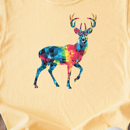 Deer Mosaic Kids Cotton T-Shirt