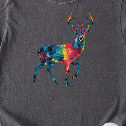 Deer Mosaic Kids Cotton T-Shirt