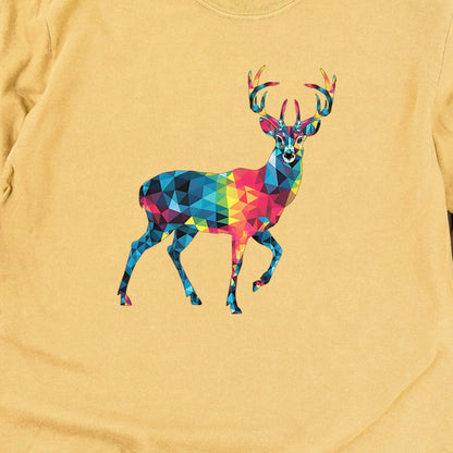 Deer Mosaic Cotton Long Sleeve