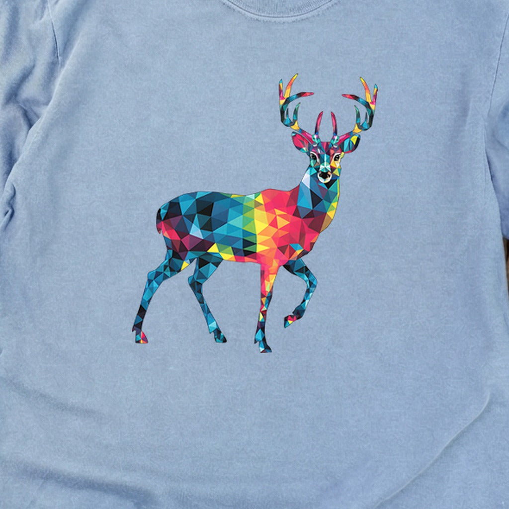 Deer Mosaic Cotton Long Sleeve