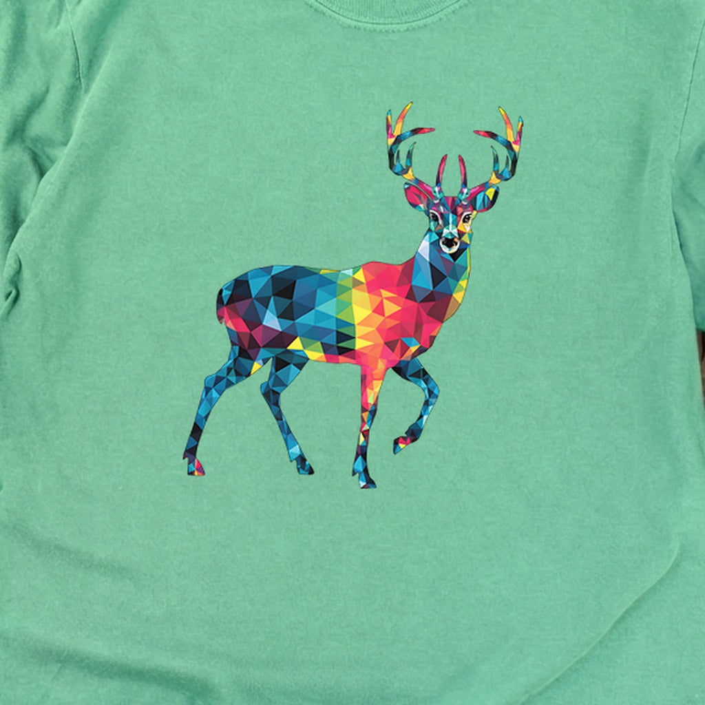 Deer Mosaic Cotton Long Sleeve