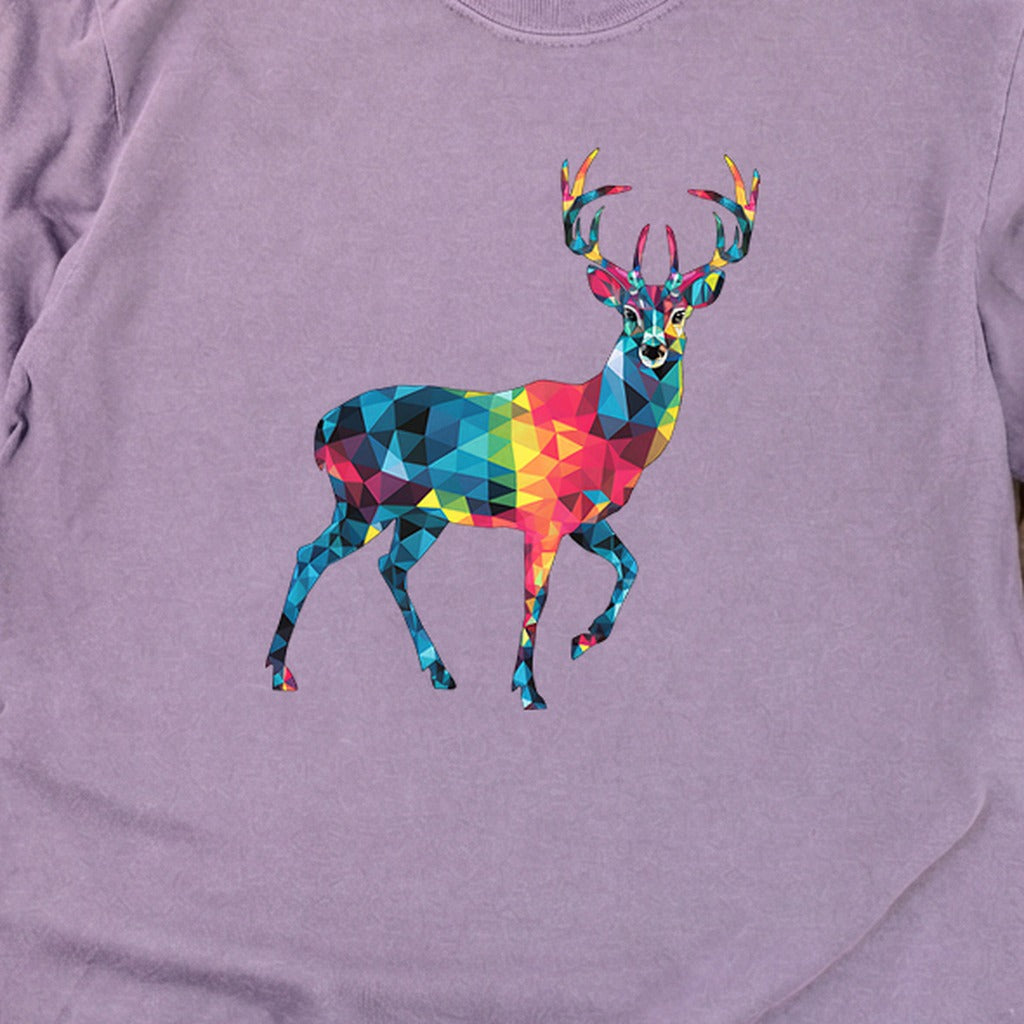 Deer Mosaic Cotton Long Sleeve