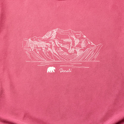 Denali Line Drawing Cotton T-Shirt
