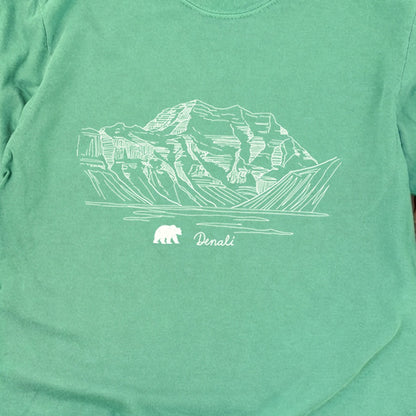 Denali Line Drawing Cotton Long Sleeve