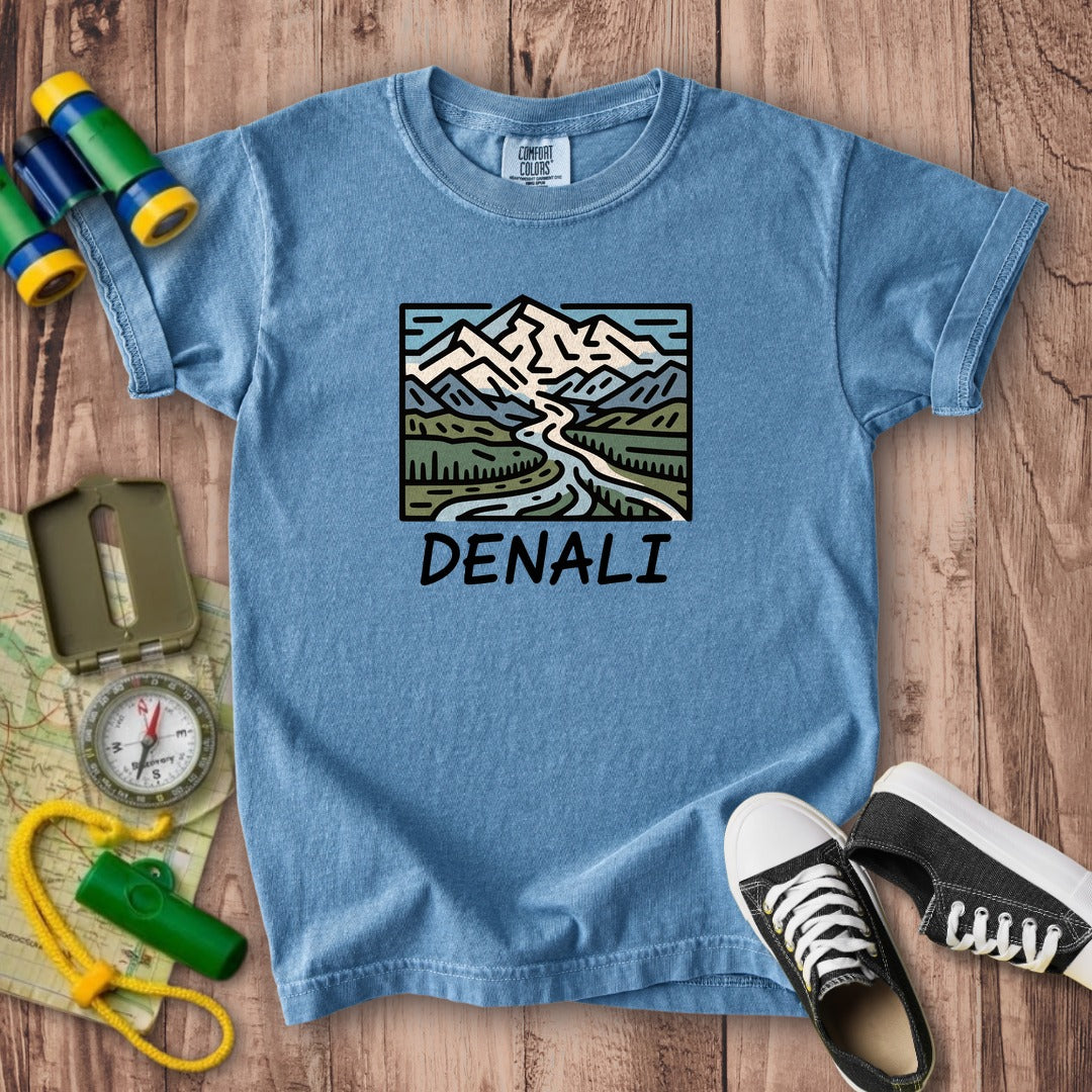 Denali National Park Kids Cotton T-Shirt