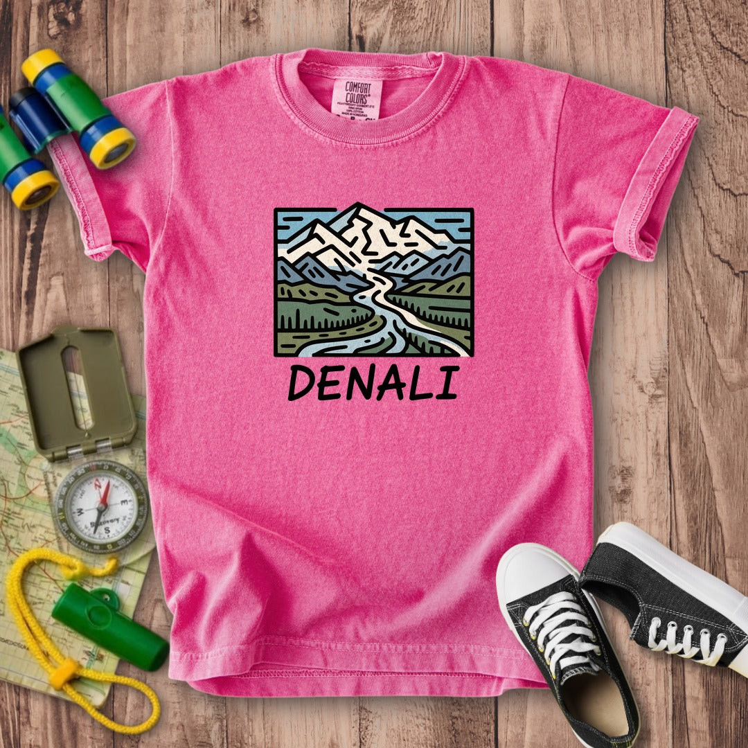 Denali National Park Kids Cotton T-Shirt