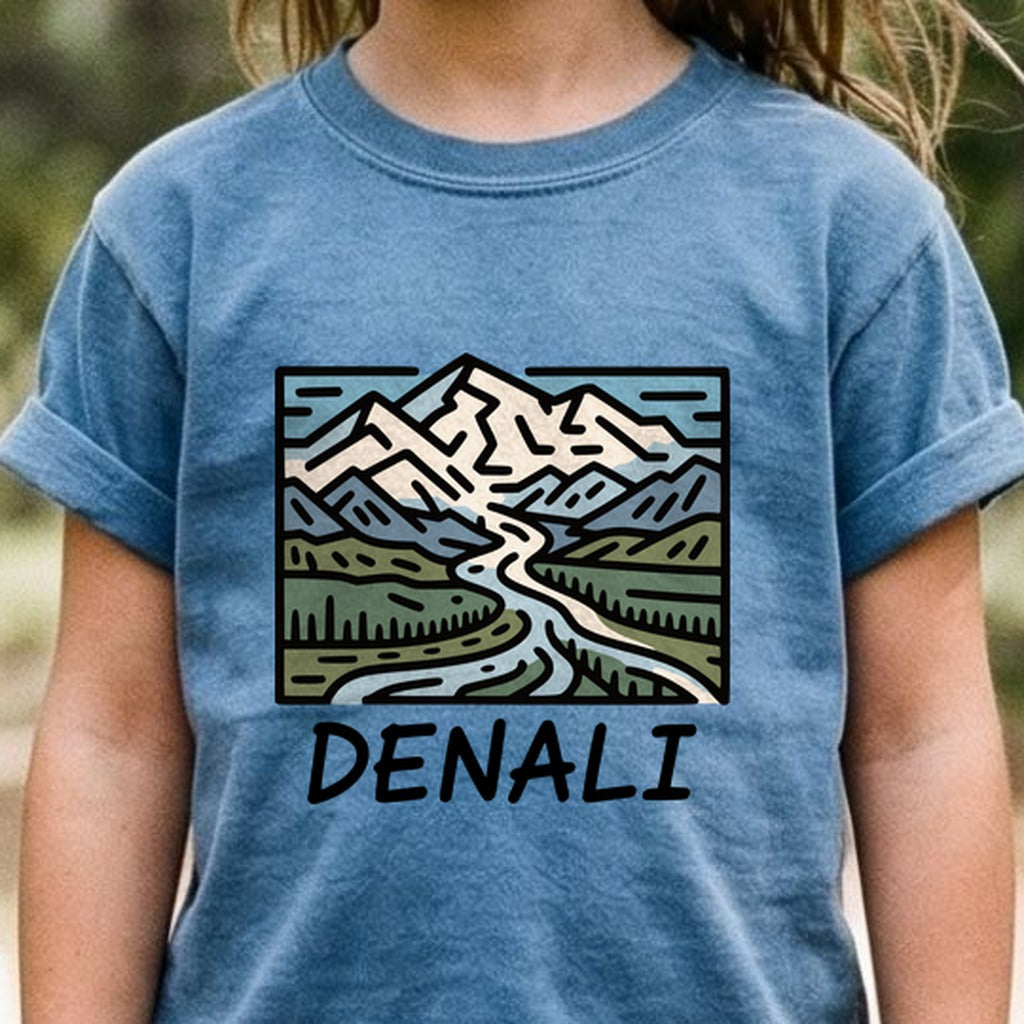 Denali National Park Kids Cotton T-Shirt