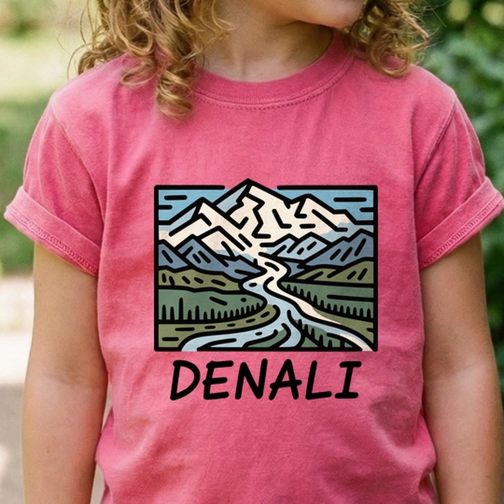 Denali National Park Kids Cotton T-Shirt