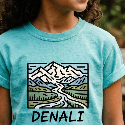 Denali National Park Kids Cotton T-Shirt