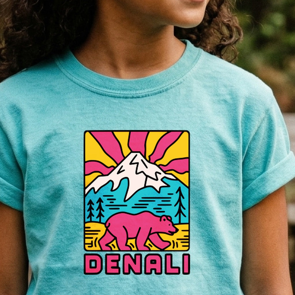 Denali National Park 2 Kids Cotton T-Shirt