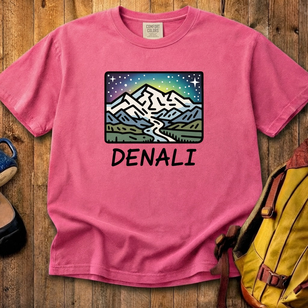 Denali at Night Cotton T-Shirt
