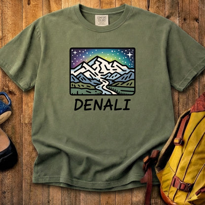 Denali at Night Cotton T-Shirt
