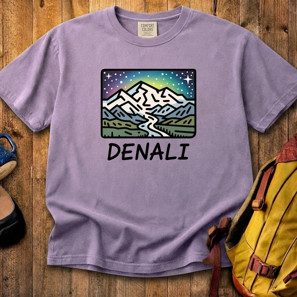 Denali at Night Cotton T-Shirt