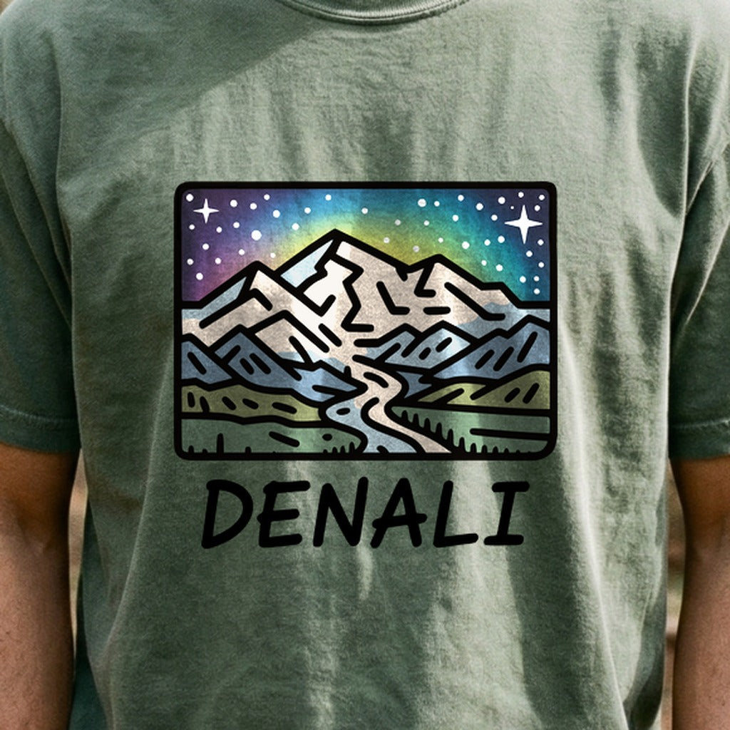 Denali at Night Cotton T-Shirt