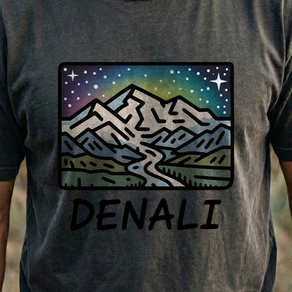 Denali at Night Cotton T-Shirt