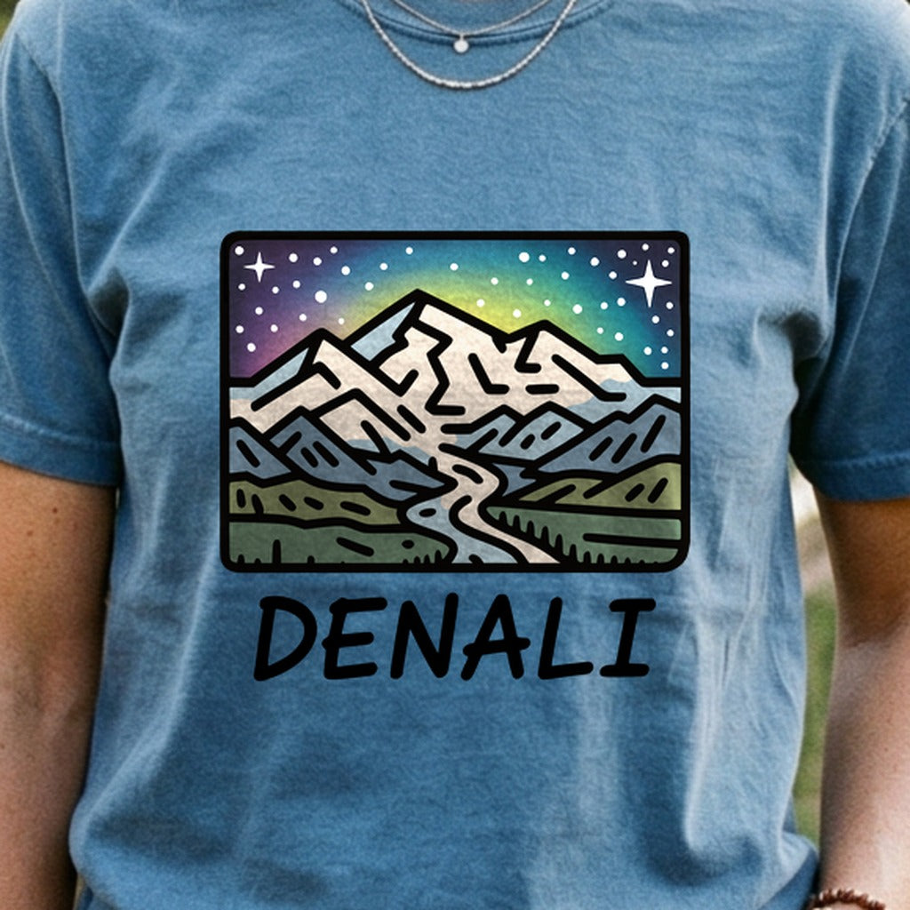 Denali at Night Cotton T-Shirt