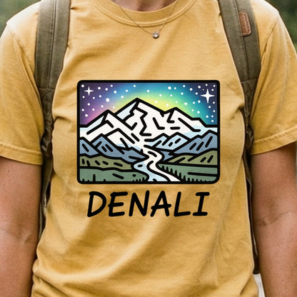 Denali at Night Cotton T-Shirt