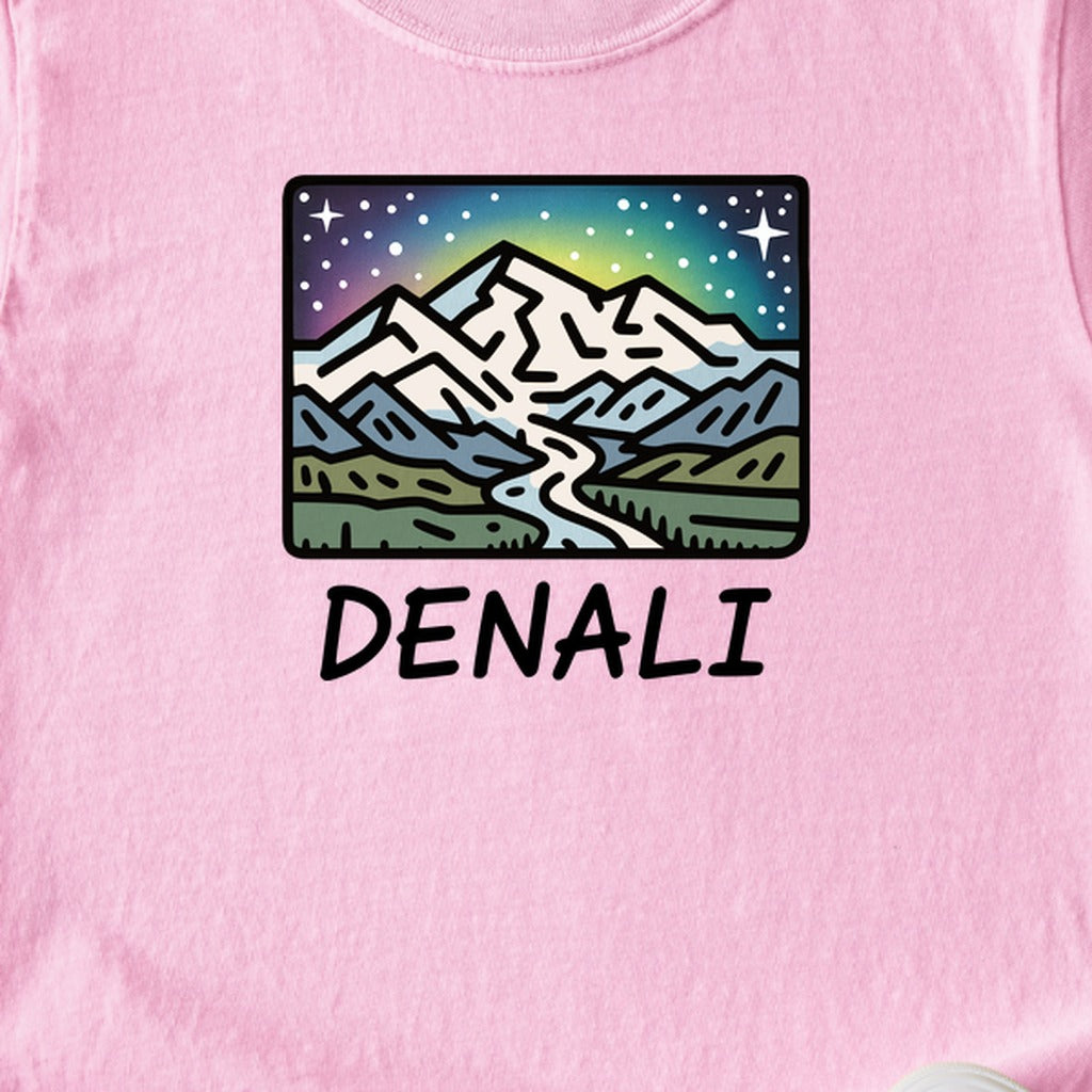 Denali at Night Kids Cotton T-Shirt