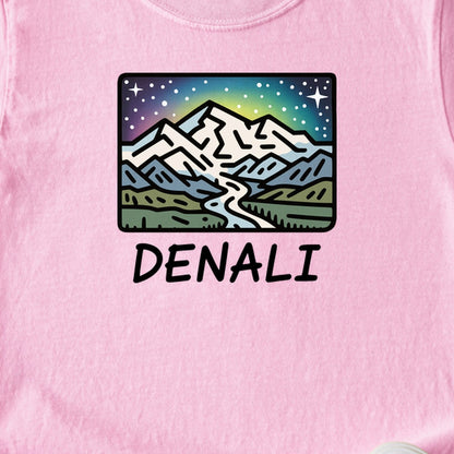 Denali at Night Kids Cotton T-Shirt