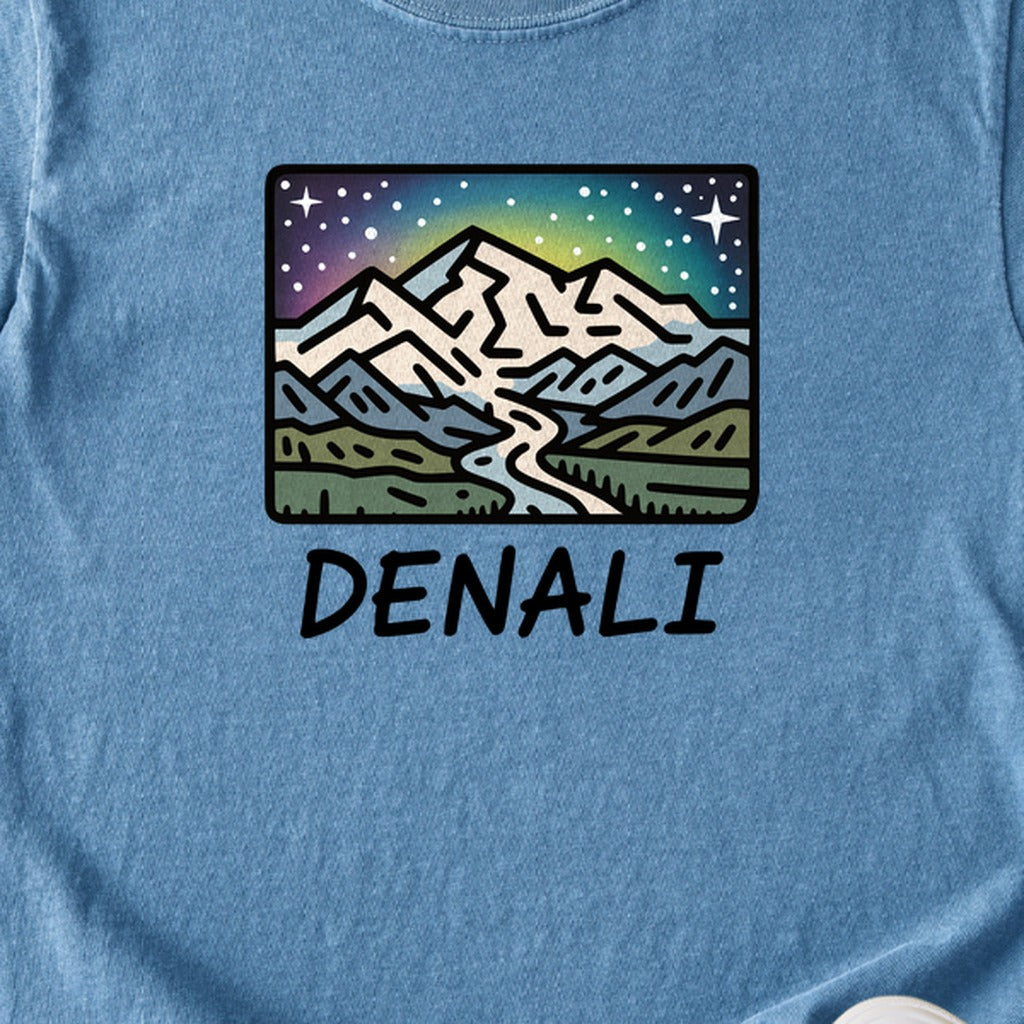 Denali at Night Kids Cotton T-Shirt