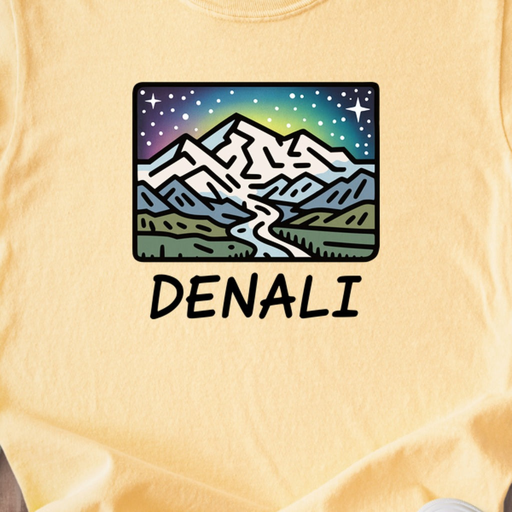 Denali at Night Kids Cotton T-Shirt