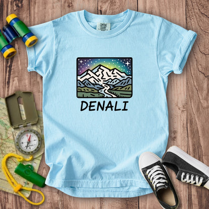 Denali at Night Kids Cotton T-Shirt