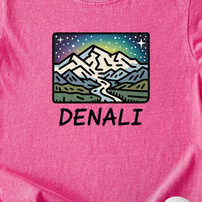 Denali at Night Kids Cotton T-Shirt