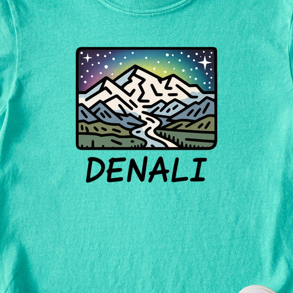 Denali at Night Kids Cotton T-Shirt