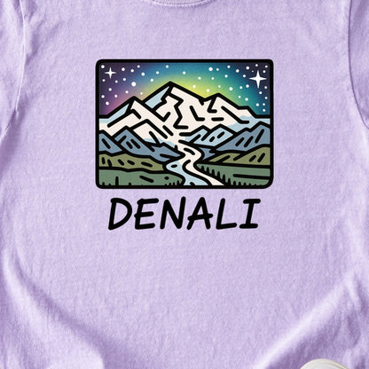 Denali at Night Kids Cotton T-Shirt
