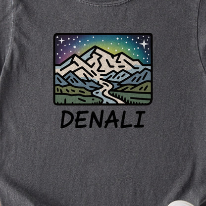 Denali at Night Kids Cotton T-Shirt