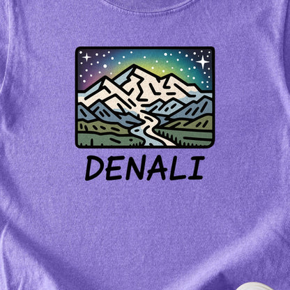 Denali at Night Kids Cotton T-Shirt