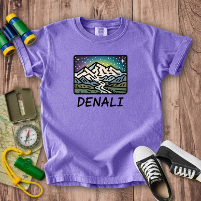 Denali at Night Kids Cotton T-Shirt