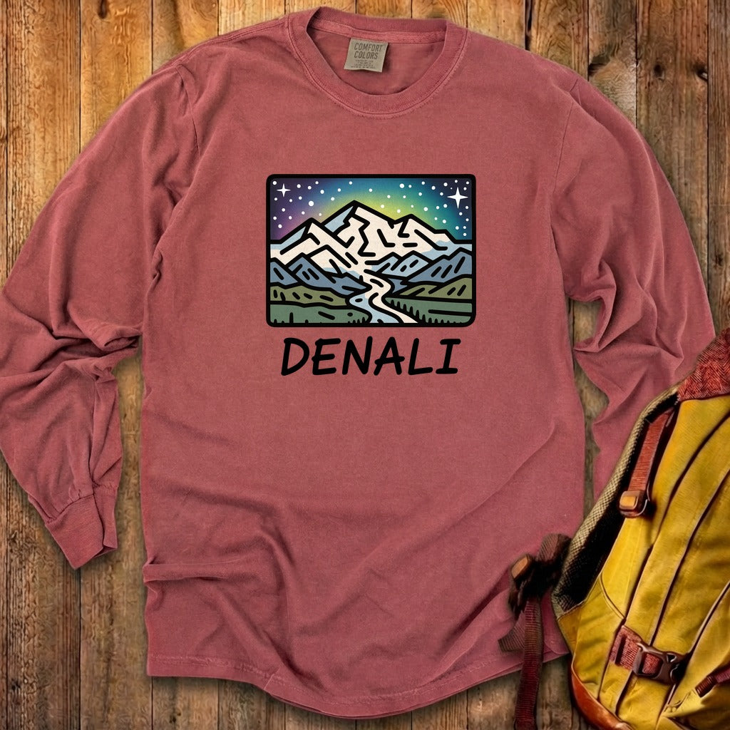 Denali at Night Cotton Long Sleeve