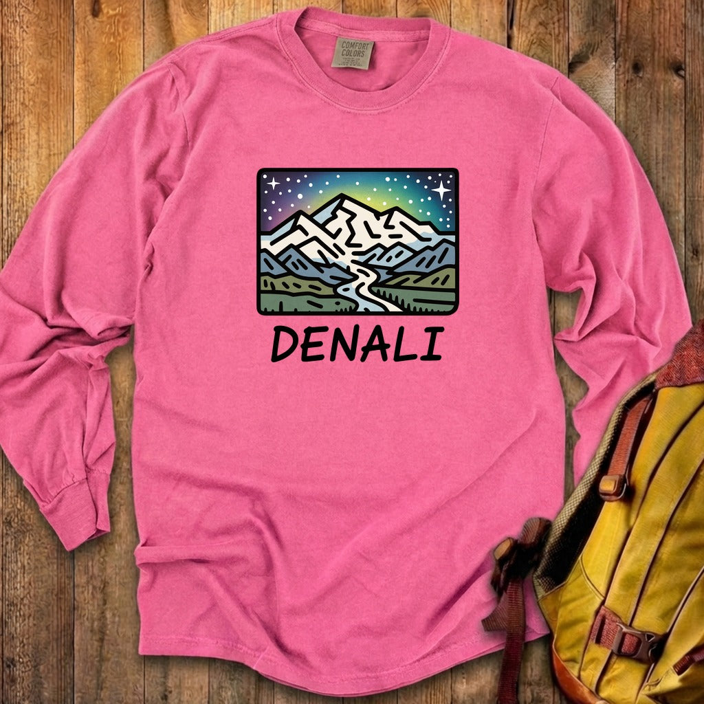 Denali at Night Cotton Long Sleeve