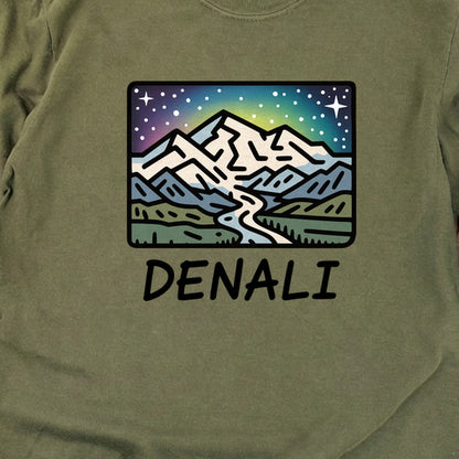 Denali at Night Cotton Long Sleeve