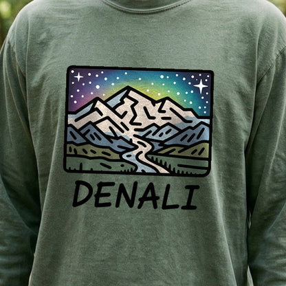 Denali at Night Cotton Long Sleeve
