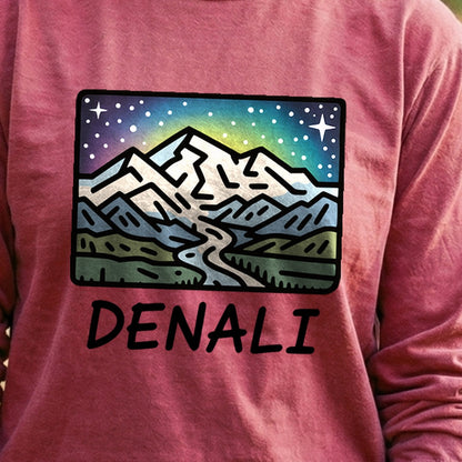 Denali at Night Cotton Long Sleeve