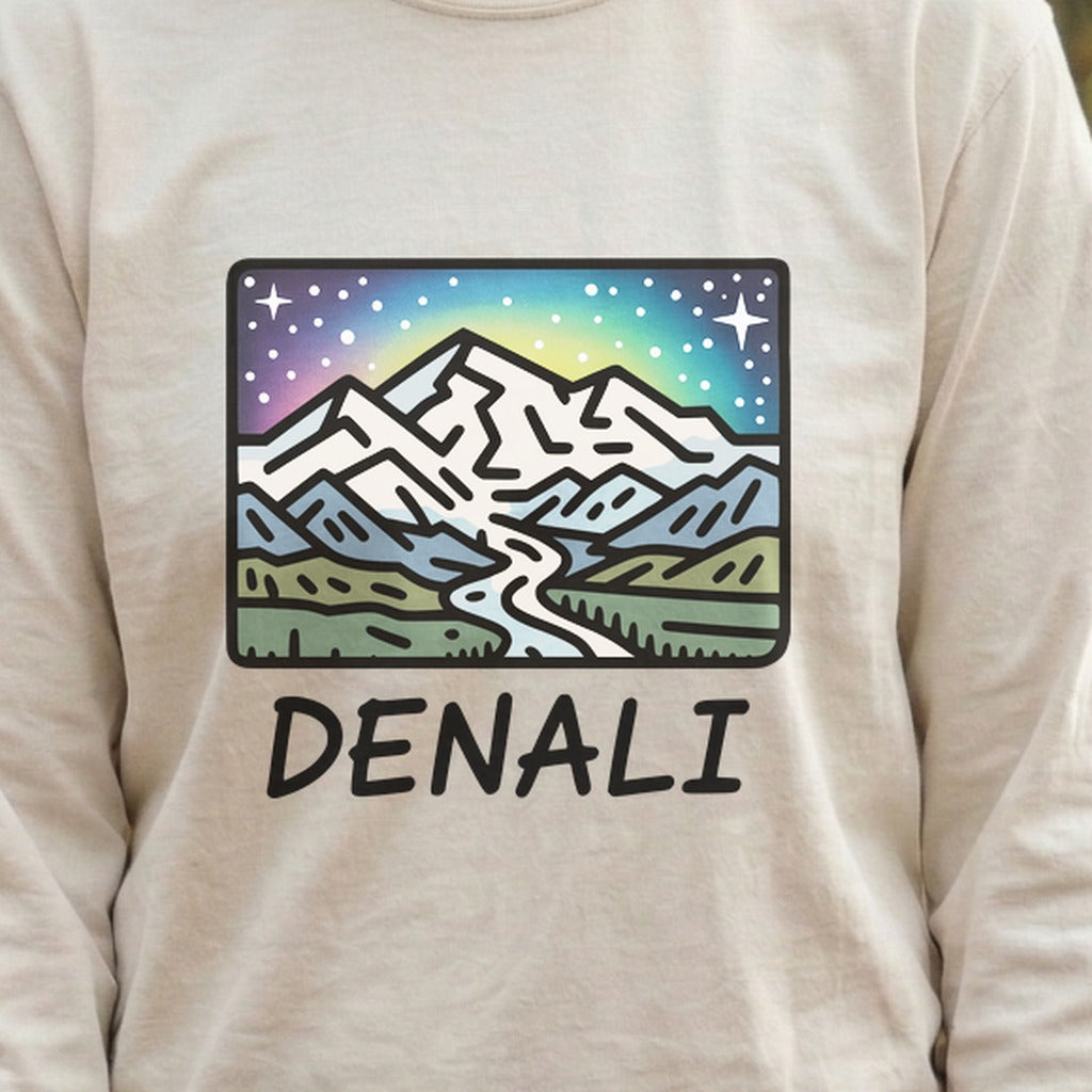 Denali at Night Cotton Long Sleeve