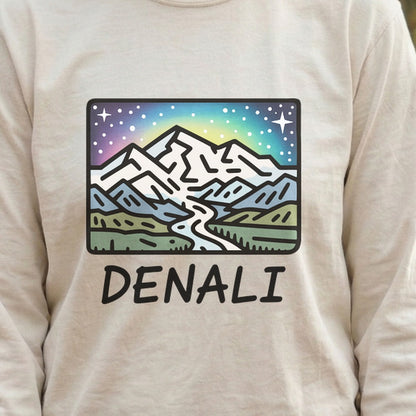 Denali at Night Cotton Long Sleeve