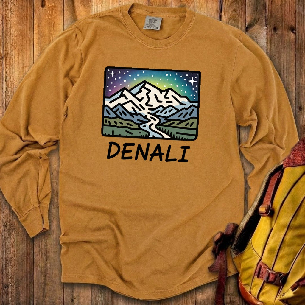 Denali at Night Cotton Long Sleeve
