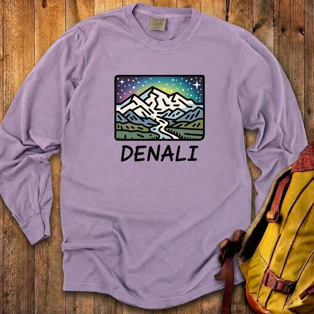 Denali at Night Cotton Long Sleeve