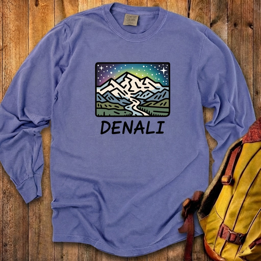 Denali at Night Cotton Long Sleeve